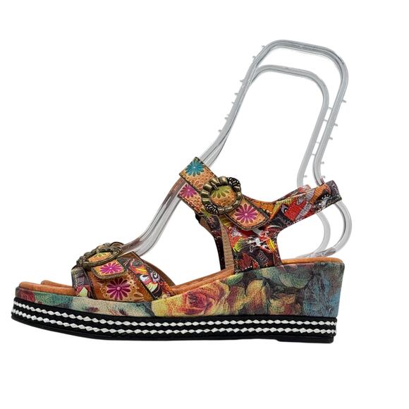 L'Artiste Spring Step Whimsy Sandal Vanille Camel Flavour SZ 40 9 Women's Pink - Picture 5 of 14